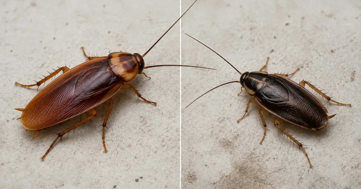 Blatte germanique sur une surface de cuisine