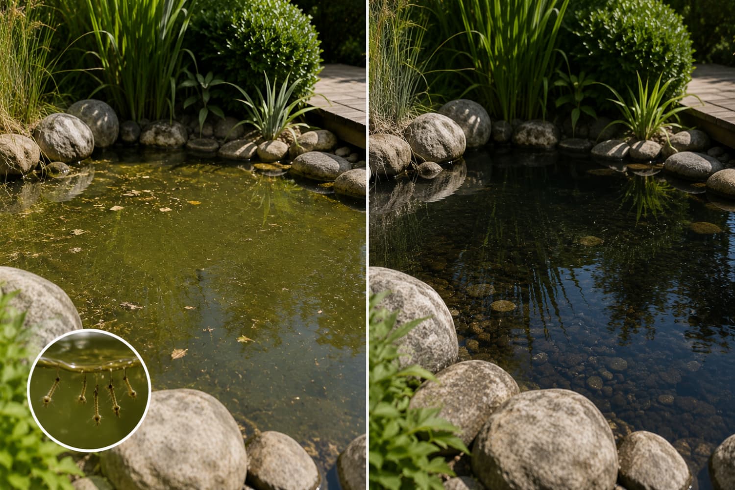 Moustique tigre dans un jardin de la région lyonnaise
